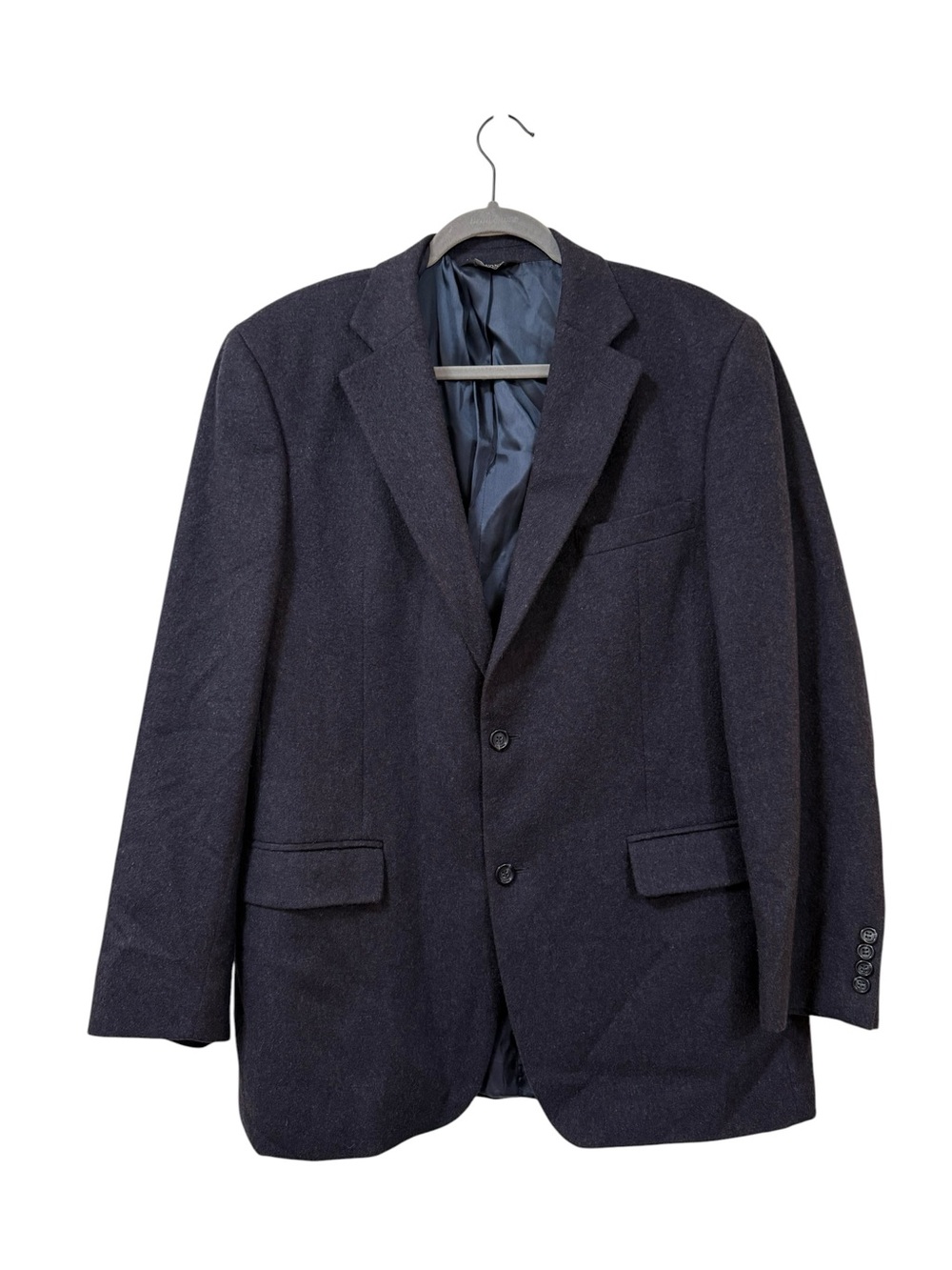 Pavone 100% cashmere blazer 42L navy 2 button sports coat classic old money